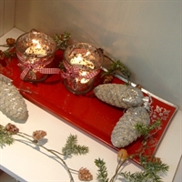 Julebakke i glas m/s�lvdeko